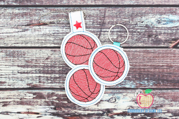 Basketball ITH Snaptab Keyfob