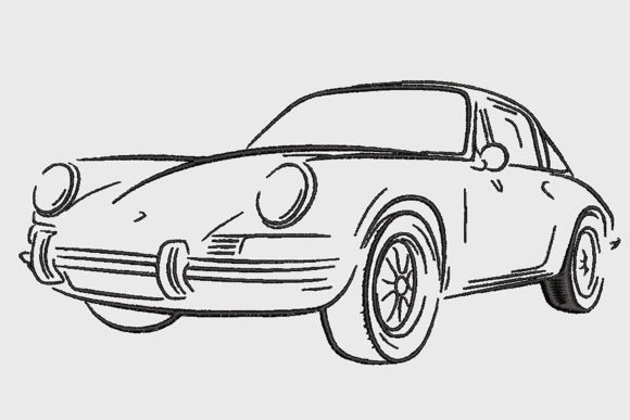 Luxury Classic Sports Car 1972 Embroidery Review