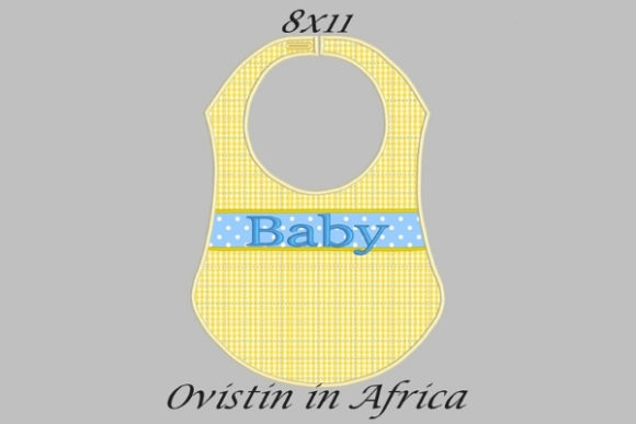 Yellow Cute Baby Bib Embroidery Review